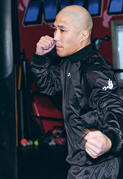 フュージョンエイト008を着用した山本アーセン選手
